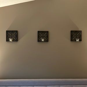 Set of three sconces